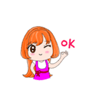 ORANGE GIRL mood articles（個別スタンプ：23）