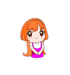 ORANGE GIRL mood articles（個別スタンプ：25）