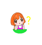 ORANGE GIRL mood articles（個別スタンプ：26）