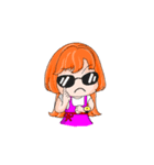 ORANGE GIRL mood articles（個別スタンプ：34）