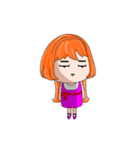 ORANGE GIRL mood articles（個別スタンプ：35）