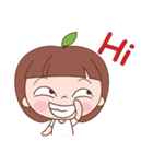 Little Apple Girl（個別スタンプ：4）