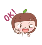 Little Apple Girl（個別スタンプ：17）