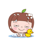 Little Apple Girl（個別スタンプ：18）