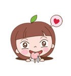 Little Apple Girl（個別スタンプ：22）