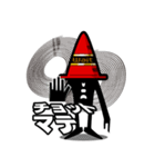 謎の宇宙人 レッドパイロン（個別スタンプ：3）