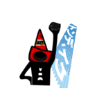 謎の宇宙人 レッドパイロン（個別スタンプ：24）