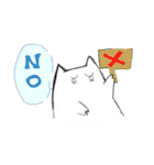 テンションが高い！シュールならくがきネコ（個別スタンプ：3）