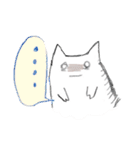 テンションが高い！シュールならくがきネコ（個別スタンプ：14）