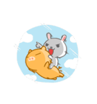 PuDa ＆ Rabbit（個別スタンプ：35）