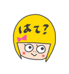 黄色いヘアーの女の子（個別スタンプ：24）