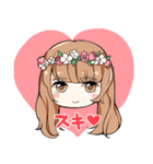 Nom de plume モデル スタンプ（個別スタンプ：18）