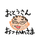 クレヨン風スタンプ（個別スタンプ：2）