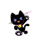 黒ねこミウ（個別スタンプ：20）