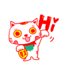 Money blessing-maneki neko ＆ daruma（個別スタンプ：8）