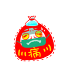 Money blessing-maneki neko ＆ daruma（個別スタンプ：19）