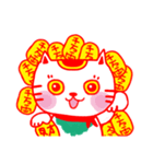 Money blessing-maneki neko ＆ daruma（個別スタンプ：37）