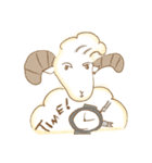 リーゼント羊とボク羊（個別スタンプ：6）