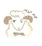 リーゼント羊とボク羊（個別スタンプ：7）