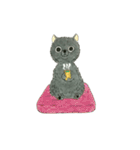 黒ポメこっくん（個別スタンプ：32）