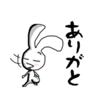 黒い白ウサギ（個別スタンプ：14）