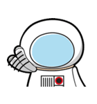 宇宙飛行士着ぐるみバージョン（個別スタンプ：5）