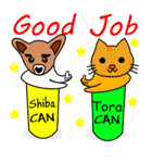 Shiba CAN and Tora CAN (Eng)（個別スタンプ：27）