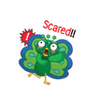 緑の孔雀（個別スタンプ：21）