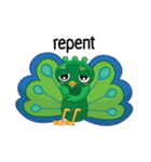 緑の孔雀（個別スタンプ：39）