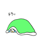 ペンギンになりたいアヒルのぴーすけ。（個別スタンプ：34）