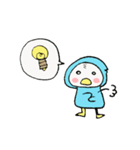 ペンギンになりたいアヒルのぴーすけ。（個別スタンプ：36）