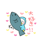 ペンギンになりたいアヒルのぴーすけ。（個別スタンプ：37）