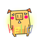 ぴぐ（角角シリーズ）（個別スタンプ：2）