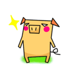 ぴぐ（角角シリーズ）（個別スタンプ：3）