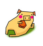 ぴぐ（角角シリーズ）（個別スタンプ：15）