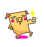 ぴぐ（角角シリーズ）（個別スタンプ：16）