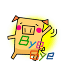 ぴぐ（角角シリーズ）（個別スタンプ：25）
