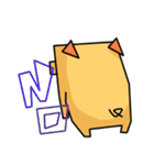 ぴぐ（角角シリーズ）（個別スタンプ：28）