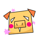ぴぐ（角角シリーズ）（個別スタンプ：29）