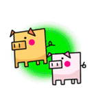 ぴぐ（角角シリーズ）（個別スタンプ：40）