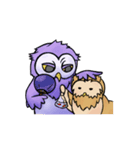 フクロウの師匠と弟子（個別スタンプ：28）