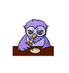 フクロウの師匠と弟子（個別スタンプ：39）