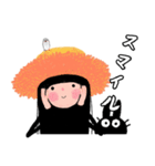 麦わら帽子少女 (日本)（個別スタンプ：40）