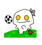白い宇宙人オモチさん（個別スタンプ：2）