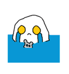 白い宇宙人オモチさん（個別スタンプ：11）