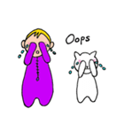 The Baby and white cat（個別スタンプ：6）