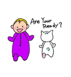 The Baby and white cat（個別スタンプ：7）
