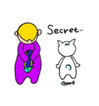 The Baby and white cat（個別スタンプ：8）