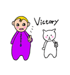 The Baby and white cat（個別スタンプ：10）