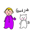 The Baby and white cat（個別スタンプ：11）